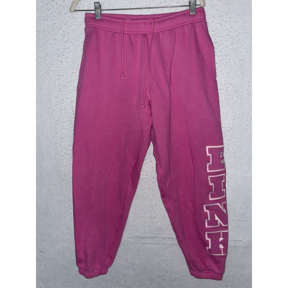 Victoria's Secret PINK Womens Pants sz M Classic Jogger Sweatpants Fleece Pocket